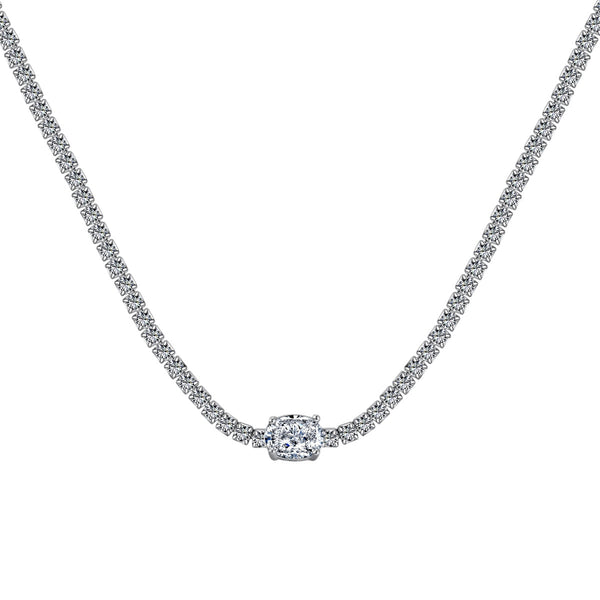 ˇTrend Jewelryˇ1.0 Carat Shining Oval Cut Necklace