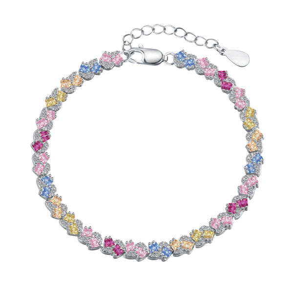 ˇTrend JewelryˇOrnate Colorful Flower Shape Party Bracelet