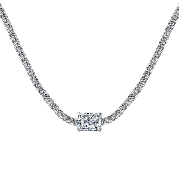 ˇTrend Jewelryˇ2.0 carat Ornate Emerald Cut Necklace
