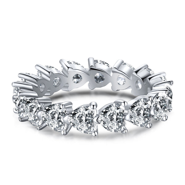 ˇTrend Jewelryˇ0.25 Carat Radiant Romance Heart Cut Lover Ring