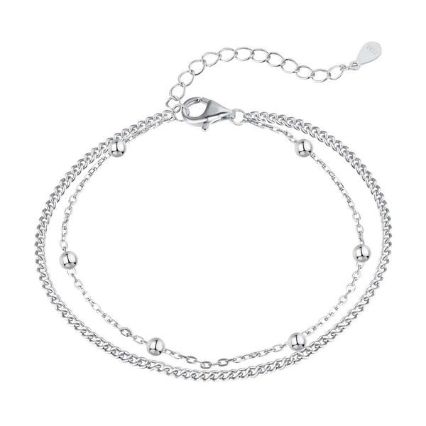 ˇTrend JewelryˇDelicate Bead Double Layer Bracelet