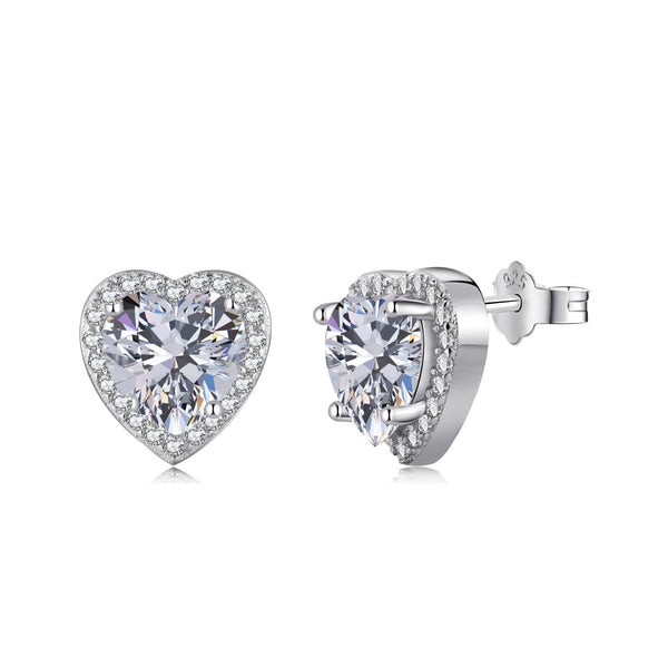 ˇTrend JewelryˇSparkling Heart Shape Lover Earrings