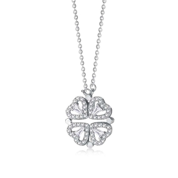 ˇTrend JewelryˇOrnate Heart Cut Flower Shape Necklace