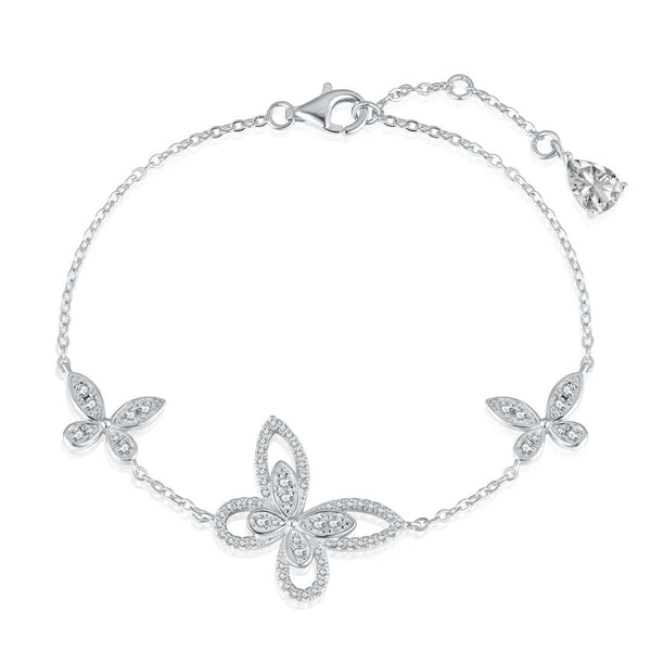 ˇTrend JewelryˇDelicate Butterfly Pendant Bracelet