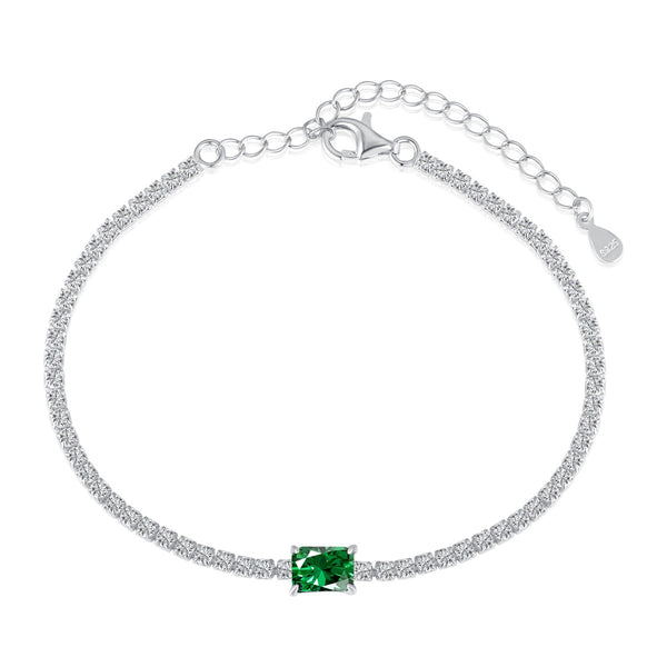 ˇTrend Jewelryˇ1.0 Carat Unique Emerald Cut Banquet Bracelet