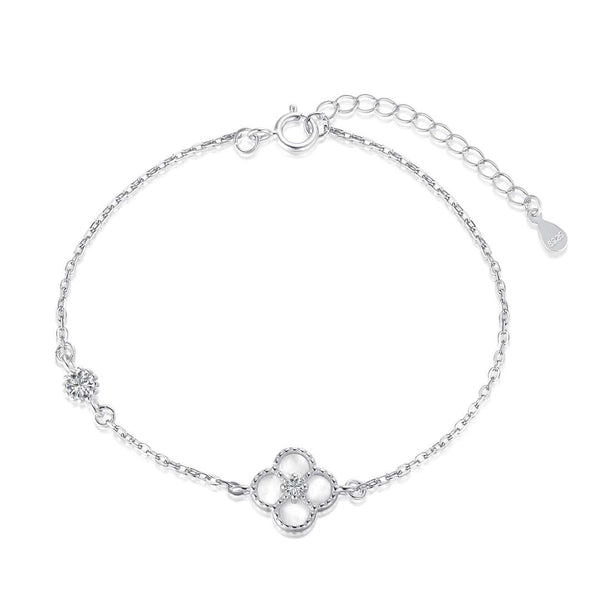 ˇTrend JewelryˇDelicate Four Leaf Clover Bracelet