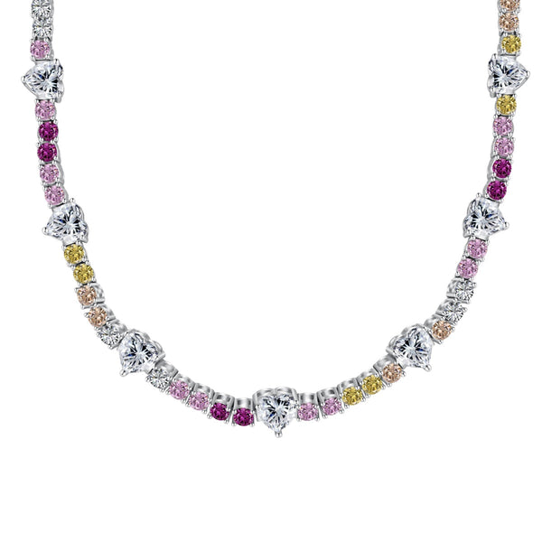 ˇTrend JewelryˇDelicate Colorful Rainbow Tennis Chain