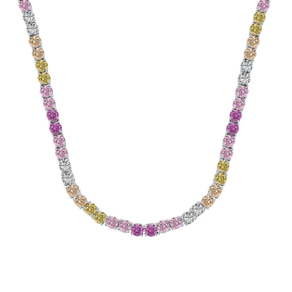 ˇTrend JewelryˇDelicate Colorful Tennis Necklace