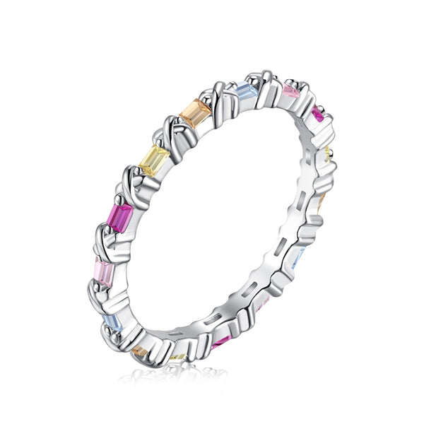 ˇTrend JewelryˇCharming Colorful Round Cut Daily Ring