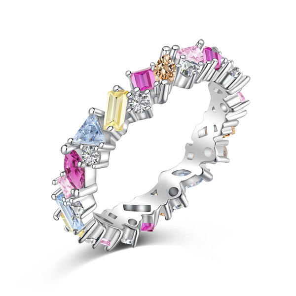 ˇTrend JewelryˇDazzling Polychromatic Multi cut Daily Ring