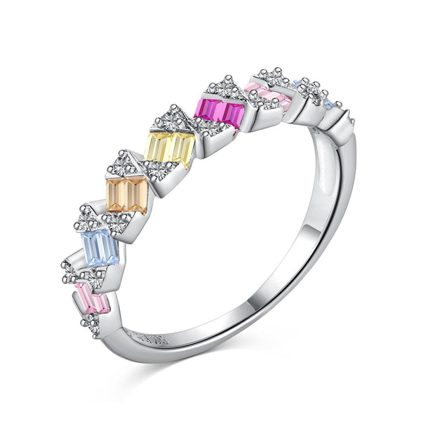 ˇTrend JewelryˇDelicate Vibrant Emerald Cut Daily Ring