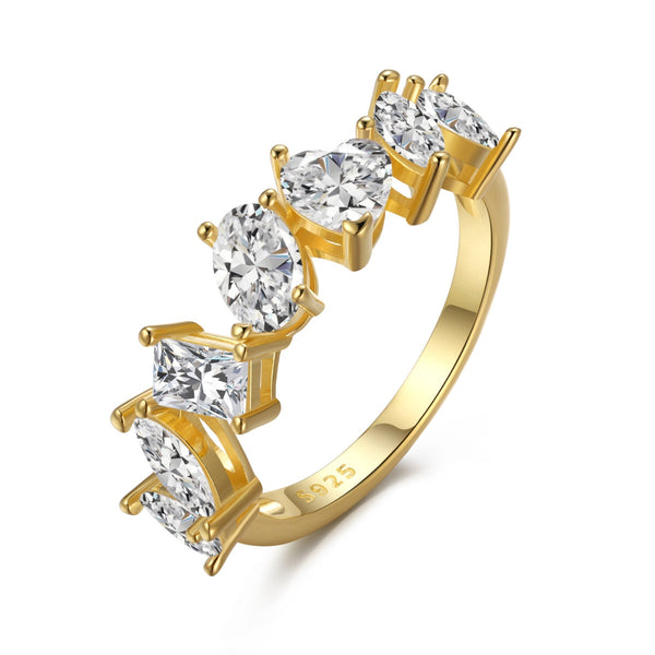 ˇTrend JewelryˇDelicate Multi Cut Ring