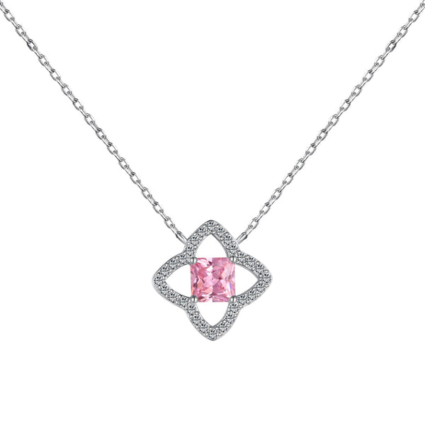 ˇTrend JewelryˇExquisite Flower Shape Princess Cut Necklace