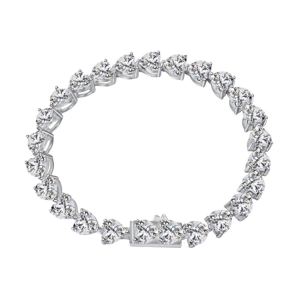 ˇTrend Jewelryˇ0.75 Carat Elegant Romantic Heart Shape Lover Bracelet