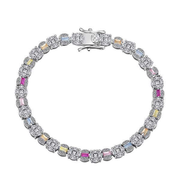 ˇTrend JewelryˇDazzling Radiant Multi Cut Daily Bracelet
