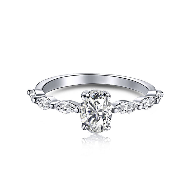 ˇTrend Jewelryˇ0.75 Carat Luxurious Vibrant Elongated Cushion Cut Daily Ring