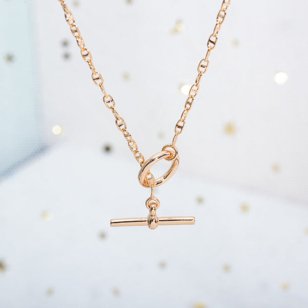 ˇTrend JewelryˇECHAPPEE NECKLACE PINK GOLD