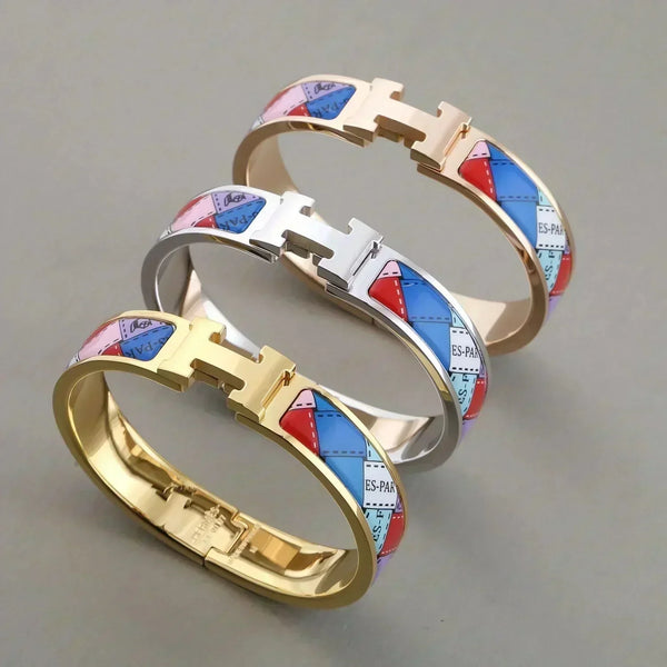 ˇTrend JewelryˇH BRACELET DOTTED BORDER 12MM