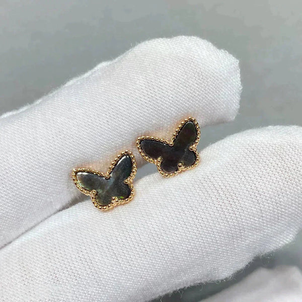 ˇTrend JewelryˇBUTTERFLY DARK MOP  EARRINGS