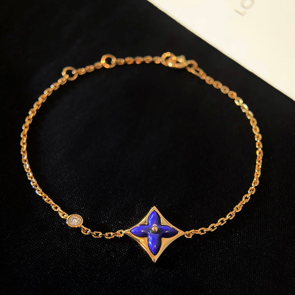 ˇTrend JewelryˇCOLOR STAR PINK GOLD DIAMOND BRACELET