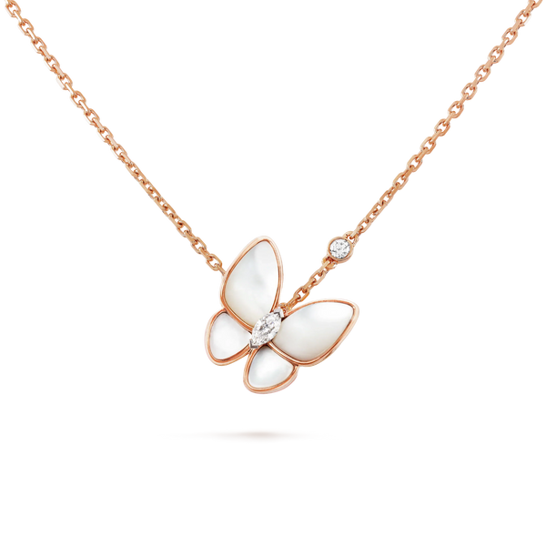 ˇTrend JewelryˇBUTTERFLY MOP DIAMOND NECKLACE