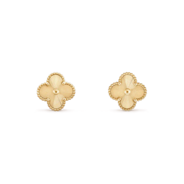 ˇTrend JewelryˇCLOVER MINI 9.5MM LASER EARRINGS