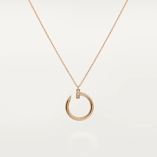 ˇTrend JewelryˇJUSTE NECKLACE PINK GOLD