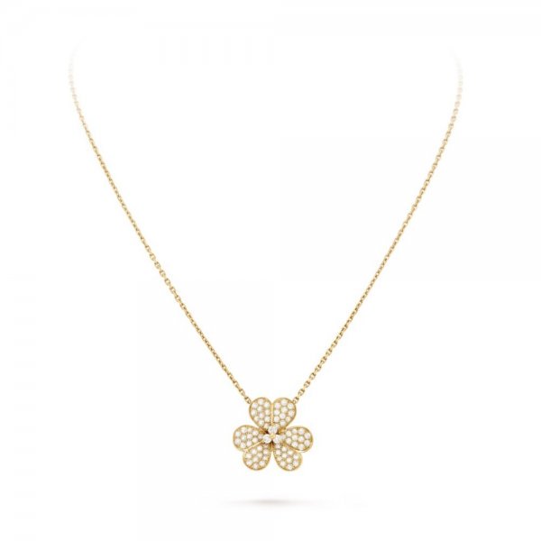 ˇTrend JewelryˇFLOWER DIAMOND NECKLACE
