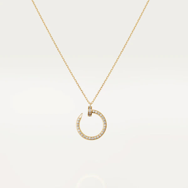 ˇTrend JewelryˇJUSTE NECKLACE GOLD DIAMONDS