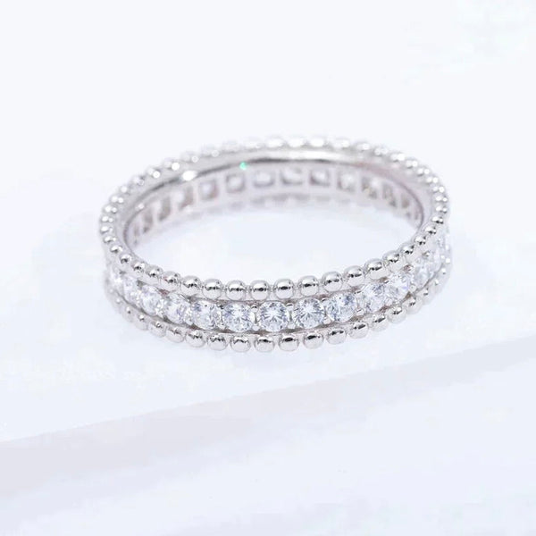 ˇTrend JewelryˇPERLEE DIAMOND SILVER RING