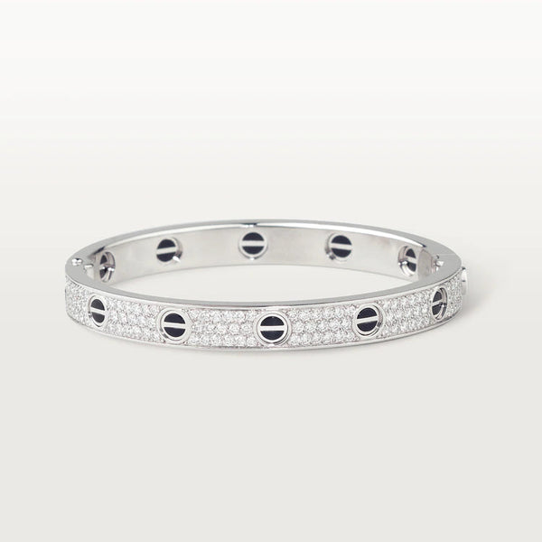 ˇTrend JewelryˇLOVE BRACELET 6.1MM DIAMOND-PAVED CERAMIC