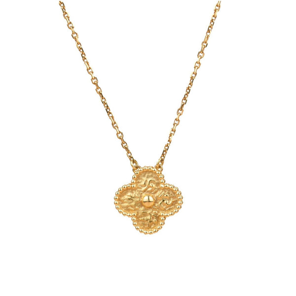 ˇTrend JewelryˇCLOVER 15MM  BRONZING NECKLACE