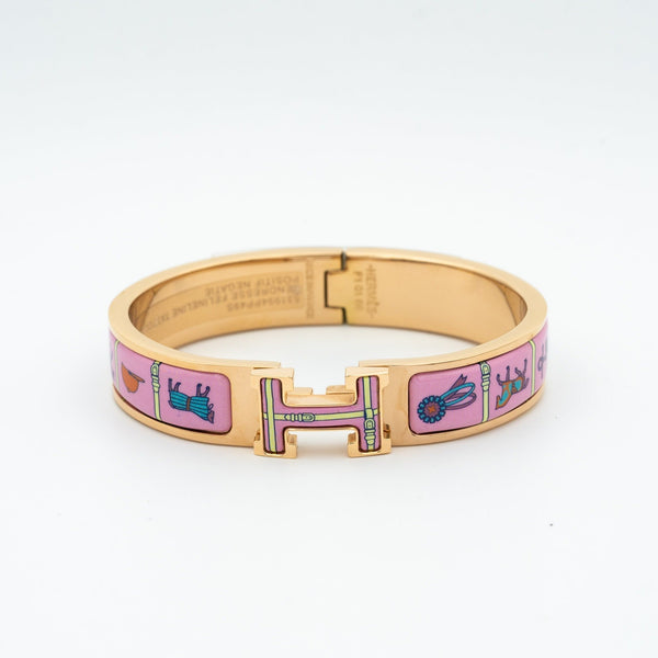 ˇTrend JewelryˇH PINK GOLD BRACELET PINK CERAMIC