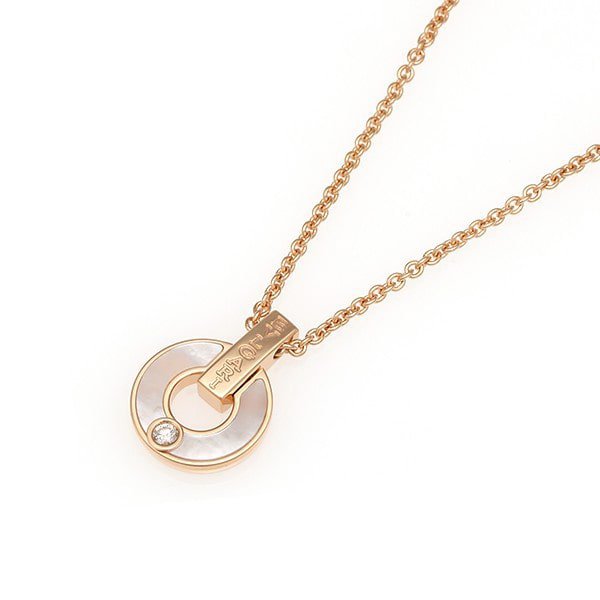 ˇTrend JewelryˇGARI NECKLACE PINK GOLD MOP