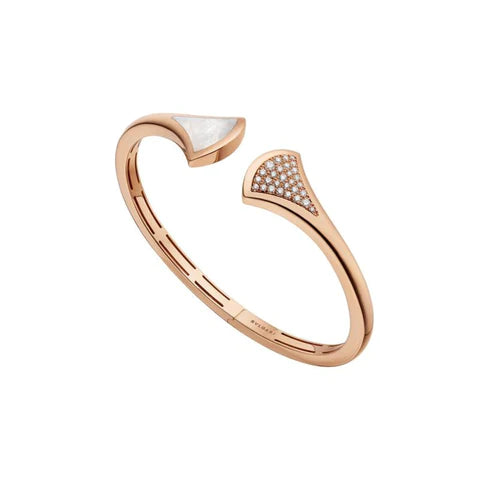 ˇTrend JewelryˇDREAM BRACELET OPEN PINK GOLD MOP DIAMOND