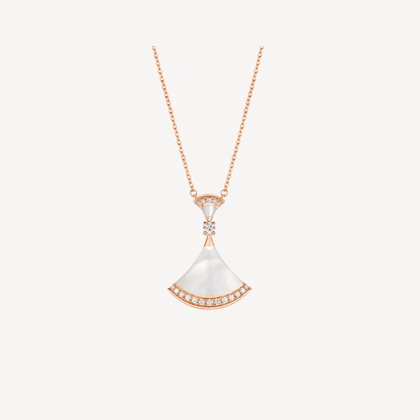 ˇTrend JewelryˇDREAM NECKLACE MOP PINK GOLD DIAMOND