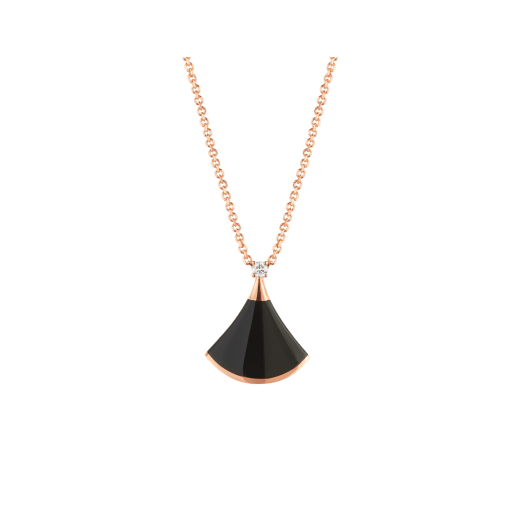 ˇTrend JewelryˇDREAM NECKLACE ONYX 1 DIAMOND