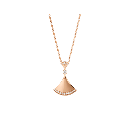 ˇTrend JewelryˇDREAM NECKLACE PINK GOLD DIAMOND