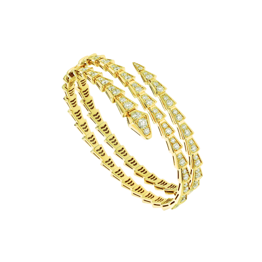 ˇTrend JewelryˇSERPENTI BRACELET GOLD DIAMOND DOUBLE ROW