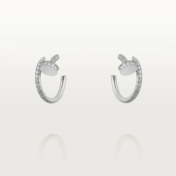 ˇTrend JewelryˇJUSTE EARRINGS 12.75MM SILVER DIAMOND