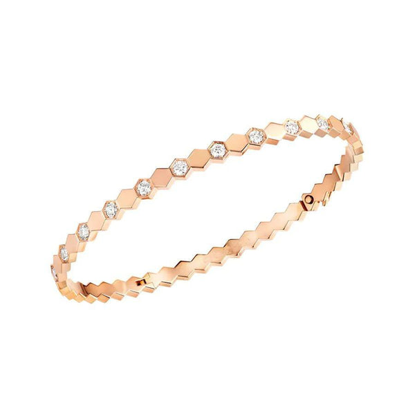 ˇTrend JewelryˇBEE LOVE PINK GOLD DIAMOND BRACELET