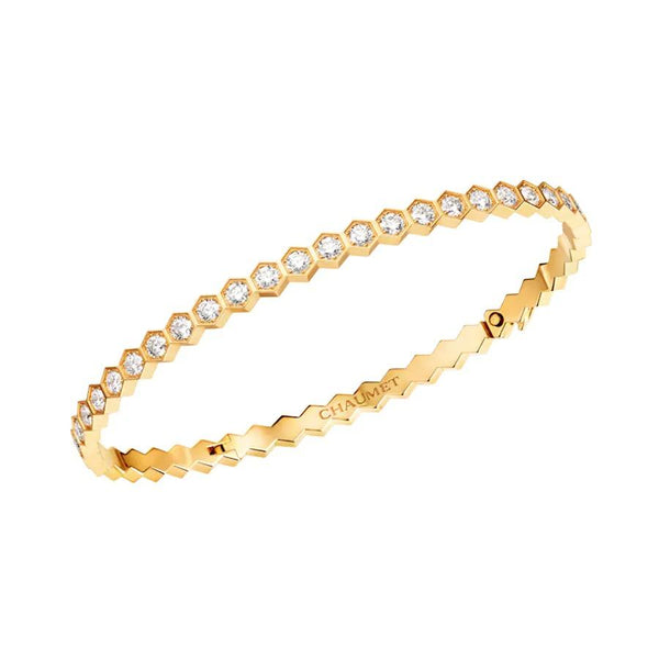 ˇTrend JewelryˇBEE LOVE GOLD BRACELET FULL DIAMOND