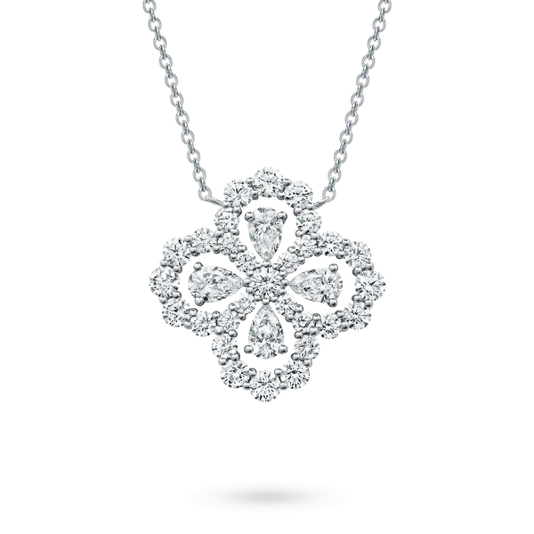 ˇTrend JewelryˇLOOP NECKLACE FULL MOTIF DIAMOND 16MM MULTIPLE COLORS