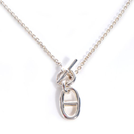ˇTrend JewelryˇHM CHAINE D'ANCRE PENDANT NECKLACE STERLING SILVER
