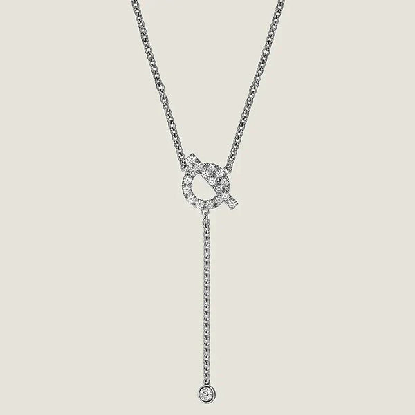 ˇTrend JewelryˇFINESSE SILVER DIAMOND NECKLACE