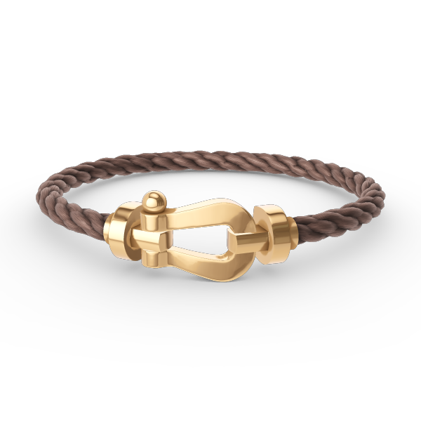 ˇTrend JewelryˇFORCE LARGE HORSESHOE NO DIAMOND BRACELET GOLD