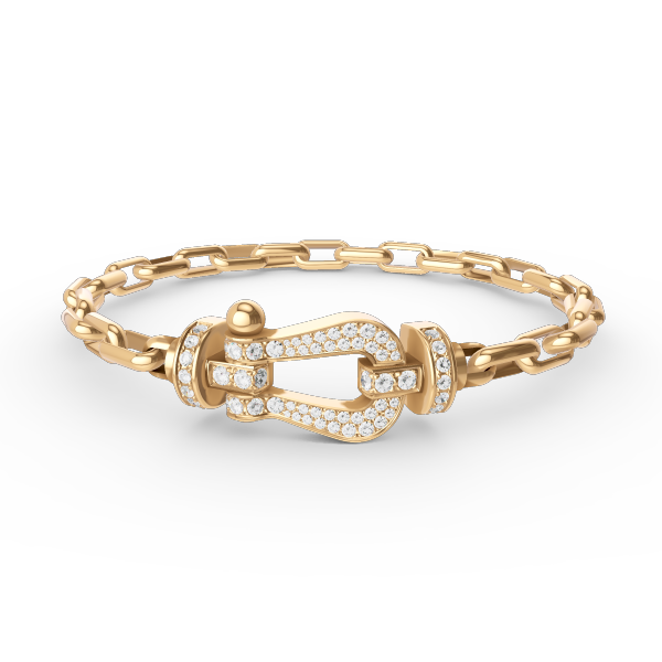 ˇTrend JewelryˇFORCE LARGE HORSESHOE CLASP  METAL BRACELET