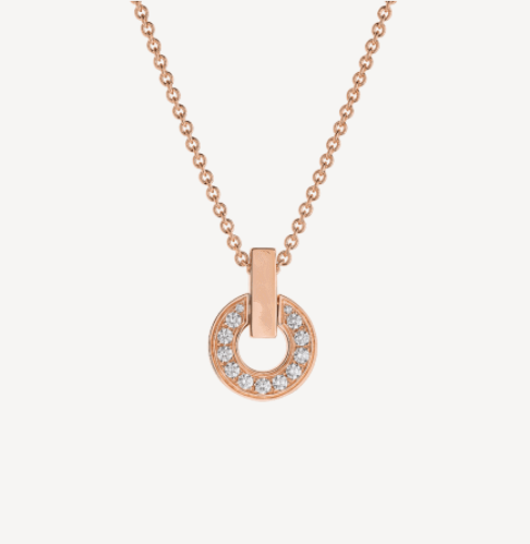 ˇTrend JewelryˇGARI NECKLACE PINK GOLD DIAMOND