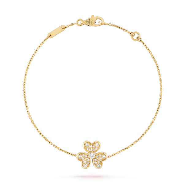 ˇTrend JewelryˇFRIVOLE GOLD FLOWER DIAMOND BRACELET