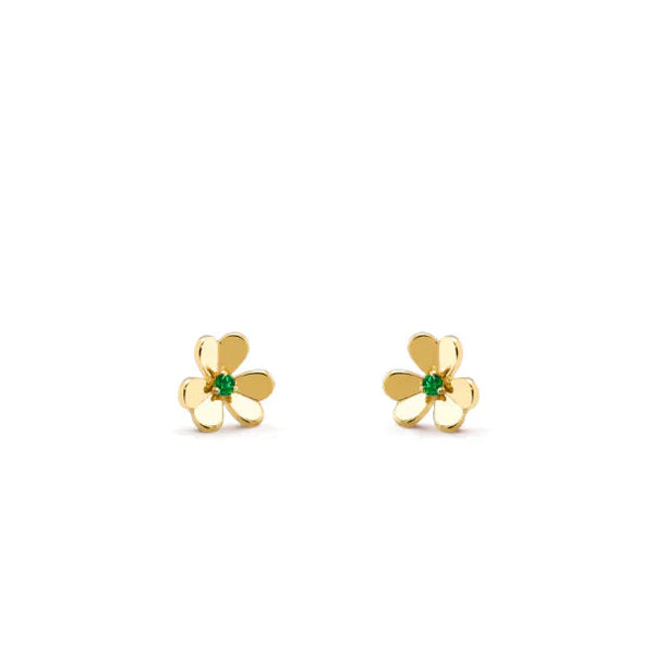 ˇTrend JewelryˇFRIVOLE  FLOWER MALACHITE EARRINGS
